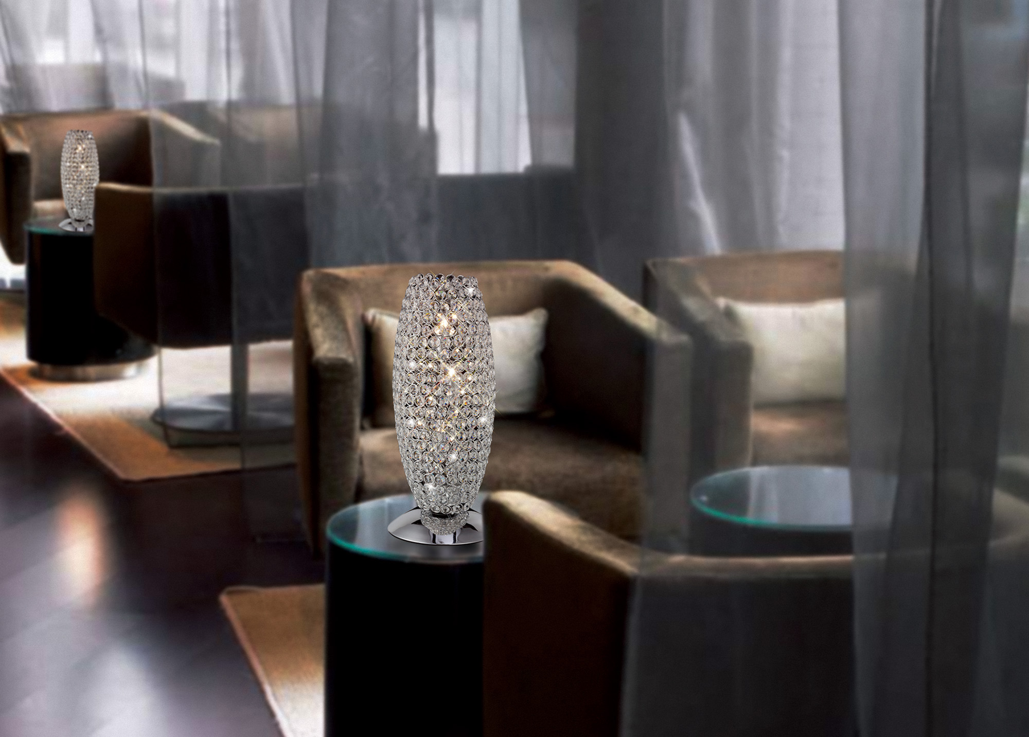 Kos Crystal Table Lamps Diyas Designer Table Lamps